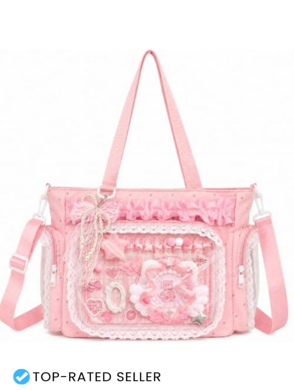 Ita Bag DIY Accessory Kit Crossbody Purse Y2K Kawaii Clear Window Display for